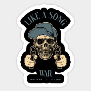 Like a Song War Sticker